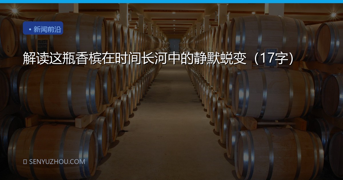 解读这瓶香槟在时间长河中的静默蜕变（17字）